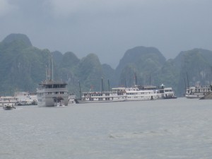 Første inntrykket av Ha Long Bay.