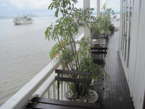 Røykeområdet. Veldig koselig. ;)