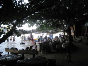 Badestranda i Ha Long Bay.