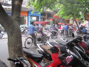 Litt av Hanoi rett før jeg dro til Sapa.