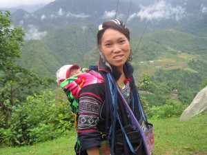 En "Black mongs" kvinne med baby.