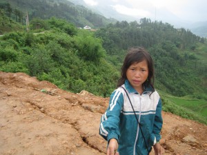 Det er mange Black Mongs unger som tigger langs veien.