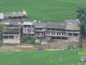 Landsbyen og restauranten hvor jeg skulle møte de andre i gruppen.