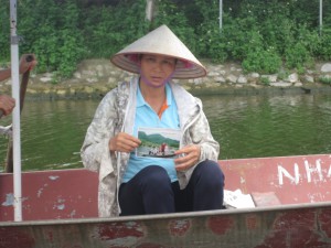 En selger av fotografier.