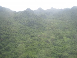 Utsikten fra gondolen.