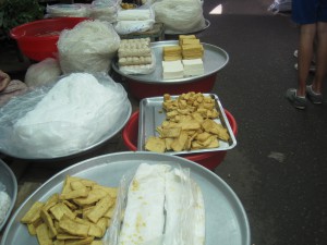 Tofu i forskjellige varianter.