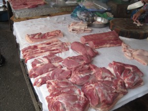 Fersk kjøtt uten kjøledisk.